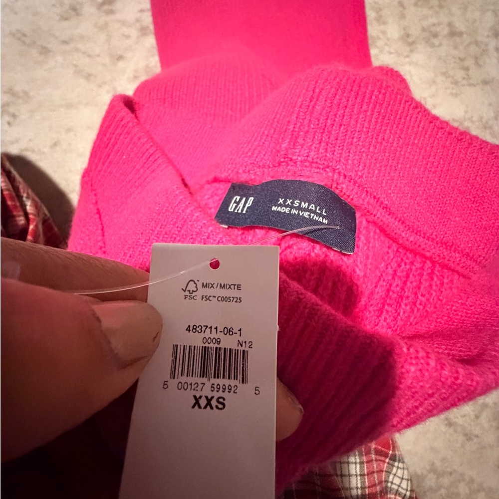 GAP Fuchsia Wide-Leg Knit Pants - Picture 6 of 6